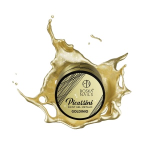 Boska Nails Picassini Metallic Goldinio Złoty Żel do Zdobień 5 ml
