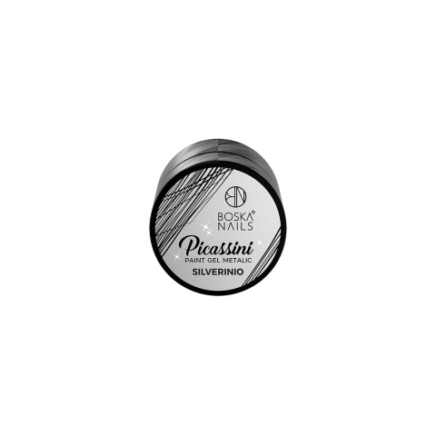 Boska Nails Picassini Metallic Silverinio Żel do Zdobień Srebrny 5 ml