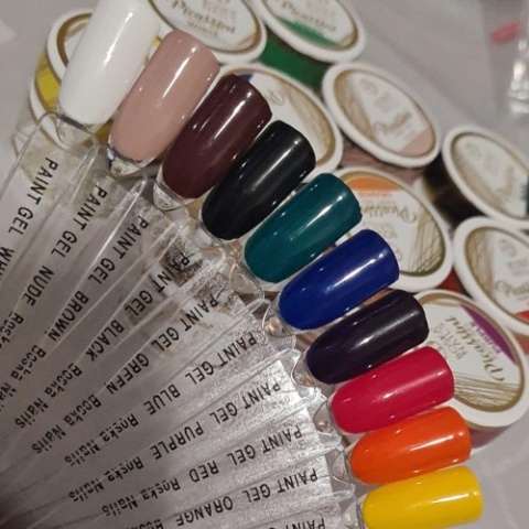 Boska Nails Picassini Paint Gel White Żel do Zdobień Biały 5 ml