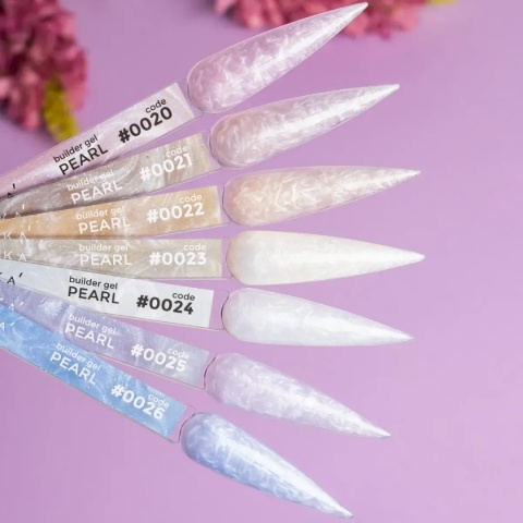 DNKa' Builder Gel #0021 Pearl 15 ml – Żel Budujący z Brokatem