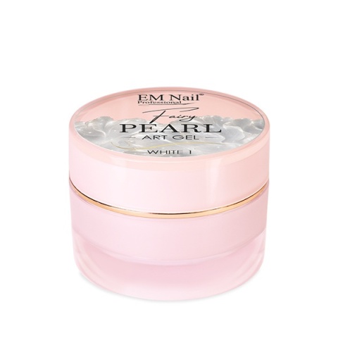 EM Nail Fairy Pearl Art Gel White 1 – Perłowy Żel do Zdobień 3D
