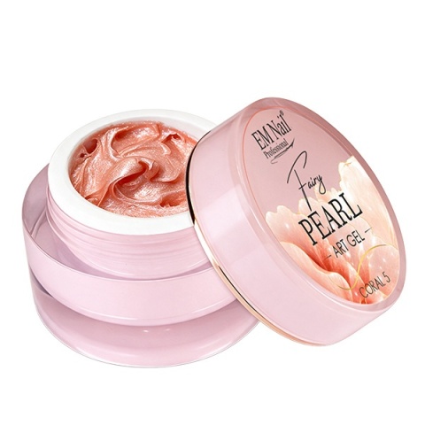 EM Nail Fairy Pearl Art Gel Coral 5 – Perłowy Żel do Zdobień 3D