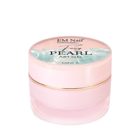 EM Nail Fairy Pearl Art Gel Mint 6 – Perłowy Żel do Zdobień 3D