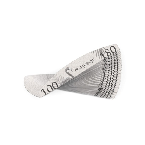 Aba Group Pilnik do Paznokci Półksiężyc 100/180 Flaming 50 szt.