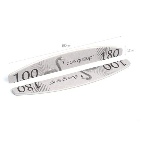 Aba Group Pilnik do Paznokci Półksiężyc 100/180 Flaming 25 szt.