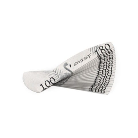 Aba Group Pilnik do Paznokci Półksiężyc 100/180 Flaming 25 szt.