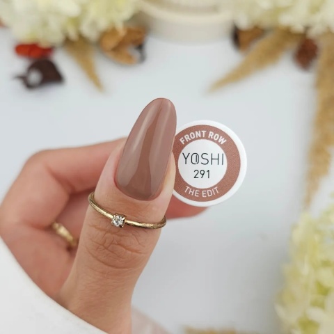 Yoshi Lakier Hybrydowy The Edit Front Row 291 UV LED 6 ml – Nude Karmelowy