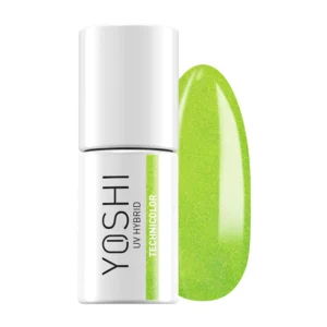 YOSHI Technicolor 020 FLASH NEON – lakier hybrydowy 6 ml, neonowa zieleń lat 80.
