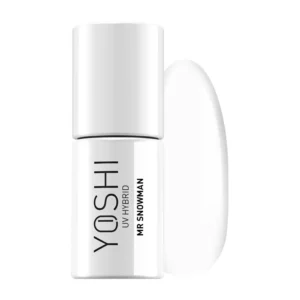YOSHI Mr Snowman 608 – lakier hybrydowy 6 ml, śnieżna biel kryjąca TPO-FREE