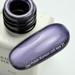 NAILSOFTHEDAY Korean Cat Eye 21 – fioletowy lakier hybrydowy „kocie oko” 6 ml — zdjęcie 2