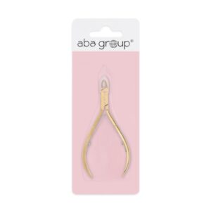 Aba Group Cążki do skórek - dwusprężynowe, złote, 5mm (1133)