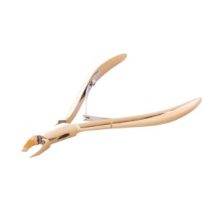 Aba Group Cążki do skórek - dwusprężynowe, złote, 5mm (1133) — zdjęcie 1