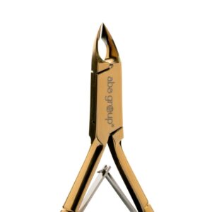 Aba Group Cążki do skórek - dwusprężynowe, złote, 5mm — zdjęcie 2