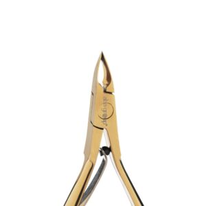 Aba Group Cążki do skórek - jednosprężynowe, złote, 3mm (1150) OSTRE — zdjęcie 4