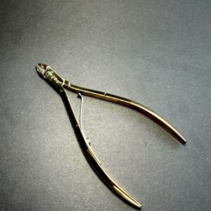 Aba Group Cążki do skórek - jednosprężynowe, złote, 5mm (1130)