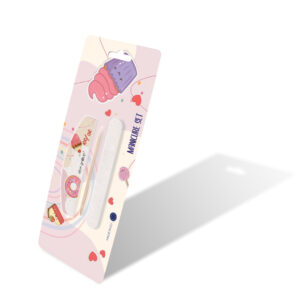 Aba Group Zestaw EDYCJA LIMITOWANA - ALLYOUNEED Mini Manicure set 100/180 "Nails Care" - Colorful Cookies — zdjęcie 1
