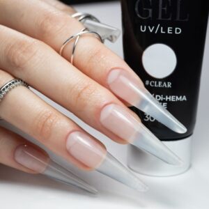 Akrylożel Polygel żel budujący do przedłużania AcrylGel Molly Nails HEMA/Di-HEMA Free Clear 30 ml — zdjęcie 1