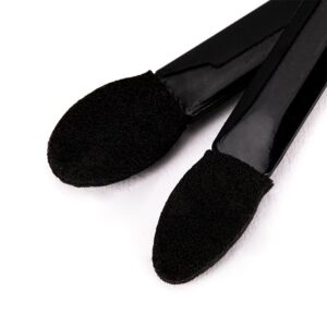 Aplikator pacynka dwustronna do pyłków i cieni czarna 6.2cm 10szt — zdjęcie 2