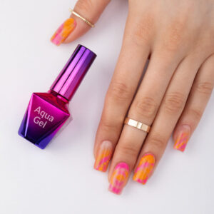 Aqua Gel żel do zdobień na mokro, efekt blooming MollyLac HEMA/Di-HEMA free 10g — zdjęcie 3