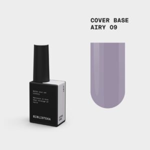BIBLIOTEKA Cover Base Airy 9 – chłodna baza nude z szarą głębią, 10 ml