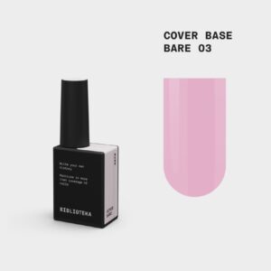 BIBLIOTEKA Cover Base Bare 3 – naturalna nude baza, 10 ml
