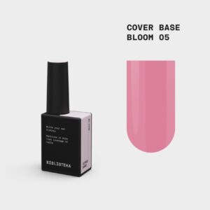 BIBLIOTEKA Cover Base Bloom 5 – różowa nude baza kamuflująca, 10 ml