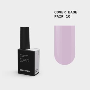 BIBLIOTEKA Cover Base Fair 10 – mleczno-różowa baza nude, 10 ml