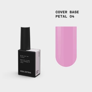 BIBLIOTEKA Cover Base Petal 4 – delikatnie różowa baza kamuflująca, 10 ml