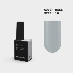 BIBLIOTEKA Cover Base Steel 16 – jasna szaro-mleczna baza nude, 10 ml
