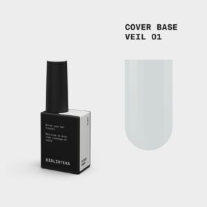 BIBLIOTEKA Cover Base Veil 1 – półtransparentna mleczna baza, 10 ml