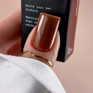 BIBLIOTEKA Gel Polish Accent 29 – terakotowy lakier hybrydowy, 10 ml — zdjęcie 2