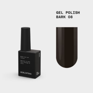 BIBLIOTEKA Gel Polish Bark 08 – brązowy lakier hybrydowy, 10 ml