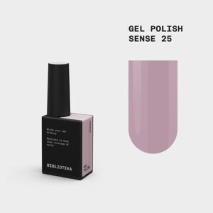 BIBLIOTEKA Gel Polish Sense 25 – nude różowy lakier hybrydowy, 10 m