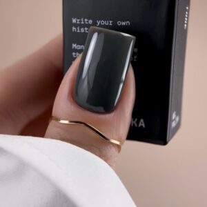 BIBLIOTEKA Gel Polish Tone 26 – grafitowy lakier hybrydowy, 10 ml — zdjęcie 2