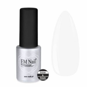 EM Nail Base&Finish 6ml – baza i top hybrydowy 2w1 z połyskiem