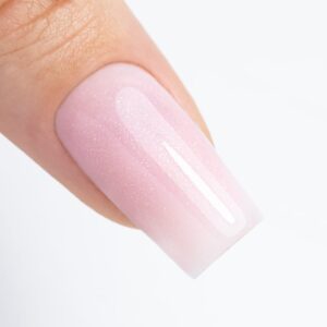 Baza kauczukowa S.O.S. Antidotum Pro Salon Molly Nails Sparkling Mousse 15g — zdjęcie 2