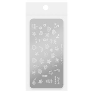 Blaszka do stempli ze wzorami COOI Nr 009 – stamping nail art — zdjęcie 3
