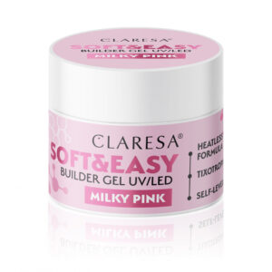 Claresa Soft&Easy Builder Gel Milky Pink 45g – żel budujący do paznokci