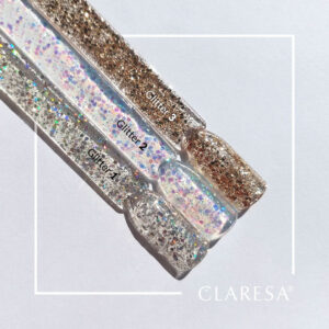 Claresa Lakier hybrydowy Glitter 3 – złoty brokat glamour 5 g — zdjęcie 2