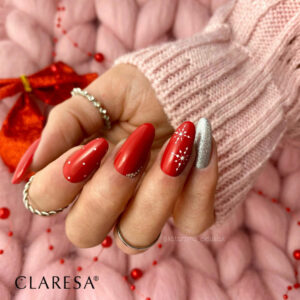 CLARESA Lakier Hybrydowy RED 412 -5g — zdjęcie 2