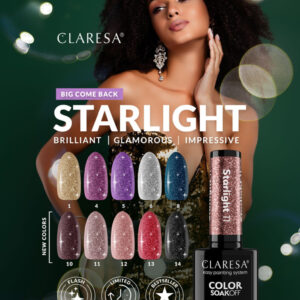 CLARESA Lakier hybrydowy Starlight 6 -5g — zdjęcie 7