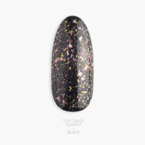 Claresa Top No Wipe Crazy Quartz 5g – top z folią różowo-złotą — zdjęcie 1