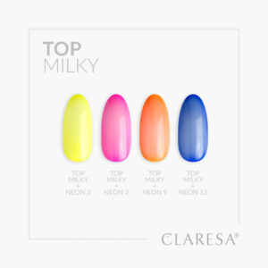 Claresa Top Milky No Wipe – mleczny top do paznokci 5 g — zdjęcie 1
