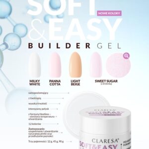 Claresa Żel Budujący Soft&Easy Light Beige 45G — zdjęcie 2