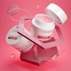 CLARESA Żel budujący Hard&Easy Builder Gel Glam Pink 45g — zdjęcie 3