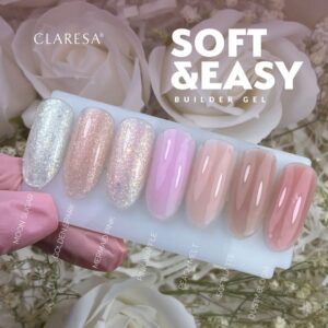 CLARESA Żel budujący Soft&Easy Peach Melt 45 g brzoskwinia — zdjęcie 4