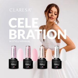 CLARESA lakier hybrydowy CELEBRATION 4 -5G — zdjęcie 4