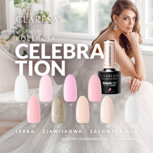 CLARESA lakier hybrydowy CELEBRATION 7 -5G — zdjęcie 5