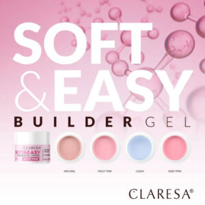 Claresa Soft&Easy Builder Gel Baby Pink 45g – żel budujący do paznokci — zdjęcie 4