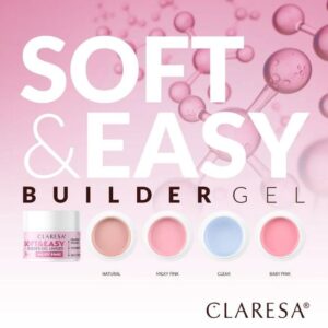 Claresa żel budujący Soft&Easy Builder Gel Clear 45G — zdjęcie 4